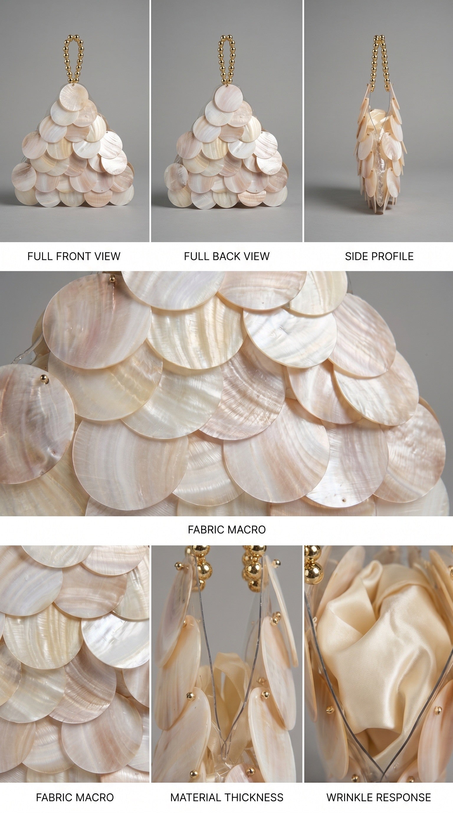 Capiz Shell Disc Layered Wristlet Bag in As Is - Women's Fashion | Urban Daizy