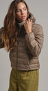 Crisp Air Hooded Puffer Jacket in Mocha - Women's Puffer Outerwear | Urban Daizy