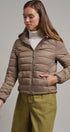 Crisp Air Hooded Puffer Jacket in Mocha - Women's Puffer Outerwear | Urban Daizy