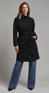 Quiet Luxe Napoleon Collar Coat in Black - Women's Coats | Urban Daizy