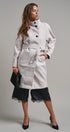 Quiet Luxe Napoleon Collar Coat in Ivory - Women's Coats | Urban Daizy