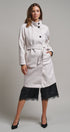 Quiet Luxe Napoleon Collar Coat in Ivory - Women's Coats | Urban Daizy