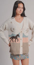 Palm Tree Horse Scenic Knit Cardigan in Taupe	 - Women's Fashion | Urban Daizy