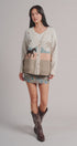 Palm Tree Horse Scenic Knit Cardigan in Taupe	 - Women's Fashion | Urban Daizy