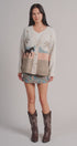Palm Tree Horse Scenic Knit Cardigan in Taupe	 - Women's Fashion | Urban Daizy