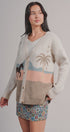 Palm Tree Horse Scenic Knit Cardigan in Taupe	 - Women's Fashion | Urban Daizy