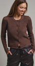 Heirloom Pointelle Knit Cardigan in Mocha - Women's Sweaters | Urban Daizy