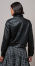 Fast Lane Faux Leather Bomber in Black - Women's Jackets & Blazers | Urban Daizy