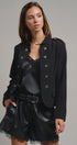 Cadet Charm Napoleon Jacket in Black - Women's Jackets & Blazers | Urban Daizy