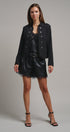 Cadet Charm Napoleon Jacket in Black - Women's Jackets & Blazers | Urban Daizy