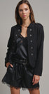 Cadet Charm Napoleon Jacket in Black - Women's Jackets & Blazers | Urban Daizy