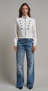 Cadet Charm Napoleon Zip Jacket in Pink Stone - Women's Jackets & Blazers | Urban Daizy