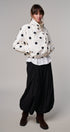 Spot On Polka Dot Bomber Jacket in White - Women's Jackets & Blazers | Urban Daizy