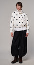 Spot On Polka Dot Bomber Jacket in White - Women's Jackets & Blazers | Urban Daizy