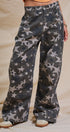 Statement Star Print Wide Leg Pants in Print - Women's Pants | Urban Daizy