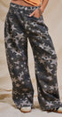 Statement Star Print Wide Leg Pants in Print - Women's Pants | Urban Daizy