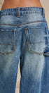 Vintage Wash Cropped Wide-Leg Denim Jeans in Denim - Women's Pants | Urban Daizy