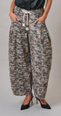 Vintage Wash Leopard Print Barrel Pants in Camo - Women's Casual Pants | Urban Daizy
