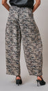 Vintage Wash Leopard Print Barrel Pants in Camo - Women's Casual Pants | Urban Daizy