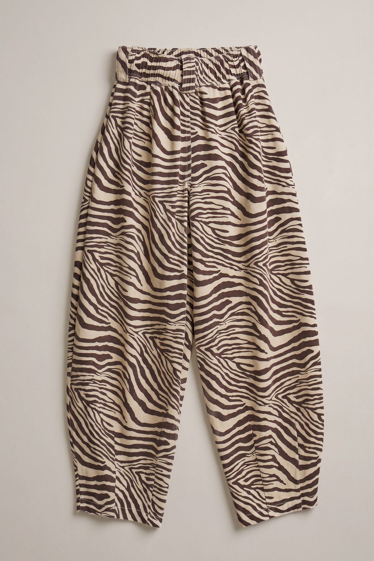Vintage Wash Leopard Print Barrel Pants in Zebra - Women's Casual Pants | Urban Daizy