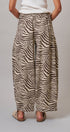 Vintage Wash Leopard Print Barrel Pants in Zebra - Women's Casual Pants | Urban Daizy