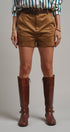 Soft Focus Faux Suede Shorts in Camel - Women's Casual Shorts | Urban Daizy