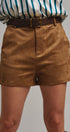 Soft Focus Faux Suede Shorts in Camel - Women's Casual Shorts | Urban Daizy