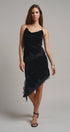 Midnight Lace Velvet Midi Skirt in Black - Women's Midi Skirts | Urban Daizy