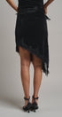 Midnight Lace Velvet Midi Skirt in Black - Women's Midi Skirts | Urban Daizy