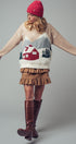 Fuzzy Winter Scene Intarsia Knit Sweater in Taupe - Women's Sweaters | Urban Daizy
