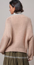 Christmas Tree Appliqué Oversized Chunky Knit Cardigan in Taupe	 - Women's Cardigans & Shrugs | Urban Daizy
