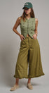 Cadet Charm Napoleon Knit Vest in Olive - Women's Sweater Vests | Urban Daizy