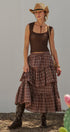 Pointelle Knit Lace Trim Square Neck Tank Top in Brown - Women's Fashion | Urban Daizy