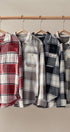 Brushed Plaid Flannel Western Button Up in Black - Women's Shirts & Blouses | Urban Daizy