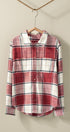 Brushed Plaid Flannel Western Button Up in Burgundy - Women's Shirts & Blouses | Urban Daizy