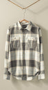 Brushed Plaid Flannel Western Button Up in Olive - Women's Shirts & Blouses | Urban Daizy