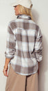 Brushed Plaid Flannel Western Button Up in Truffle - Women's Shirts & Blouses | Urban Daizy