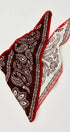 Heirloom Paisley Knitted Triangle Bandana Scarf in Brown - Women's Square Scarves | Urban Daizy