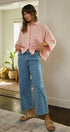 Soft Focus Gauze Button Down Shirt in Pink - Women's Shirts & Blouses | Urban Daizy