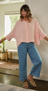 Soft Focus Gauze Button Down Shirt in Pink - Women's Shirts & Blouses | Urban Daizy
