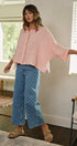 Soft Focus Gauze Button Down Shirt in Pink - Women's Shirts & Blouses | Urban Daizy