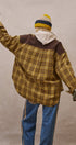Oversized Plaid Flannel Button Down Shacket in Mustard - Women's Shirts & Blouses | Urban Daizy