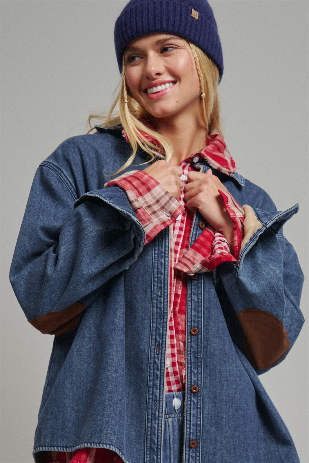 Classic Button-Up Denim Jacket in Denim - Women's Denim Jackets | Urban Daizy