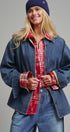 Classic Button-Up Denim Jacket in Denim - Women's Denim Jackets | Urban Daizy