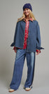 Classic Button-Up Denim Jacket in Denim - Women's Denim Jackets | Urban Daizy