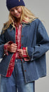 Classic Button-Up Denim Jacket in Denim - Women's Denim Jackets | Urban Daizy