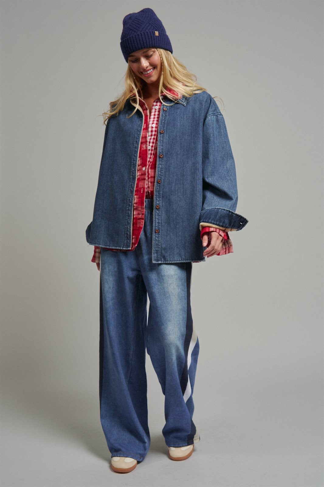 Classic Button-Up Denim Jacket in Denim - Women's Denim Jackets | Urban Daizy