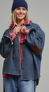 Classic Button-Up Denim Jacket in Denim - Women's Denim Jackets | Urban Daizy