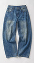 Retro Fade Wide-Leg Barrel Jeans in Denim - Women's Denim | Urban Daizy