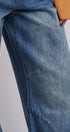 Retro Fade Wide-Leg Barrel Jeans in Denim - Women's Denim | Urban Daizy